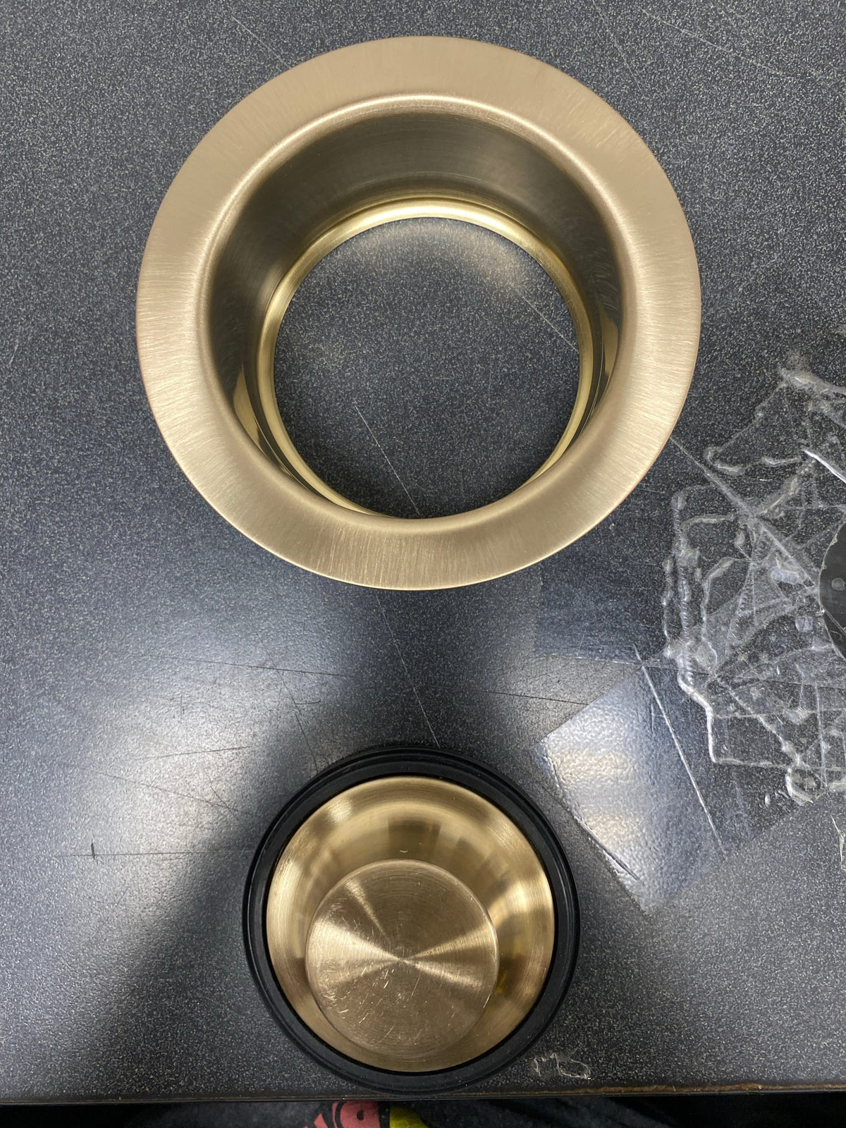 Brizo 69070-GL Garbage Disposal Flange and Stopper for Standard Kitchen Sink Drain Openings - Luxe Gold