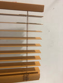 Home decorators collection 10793478398294 Chestnut Cordless Premium Faux Wood blinds with 2.5 in. Slats - 22.5 in. W x 64 in. L (Actual Size 22 in. W x 64 in. L)