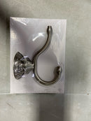 Signature Hardware SHBERH2ZBN Beasley Double Robe Hook - Brushed Nickel