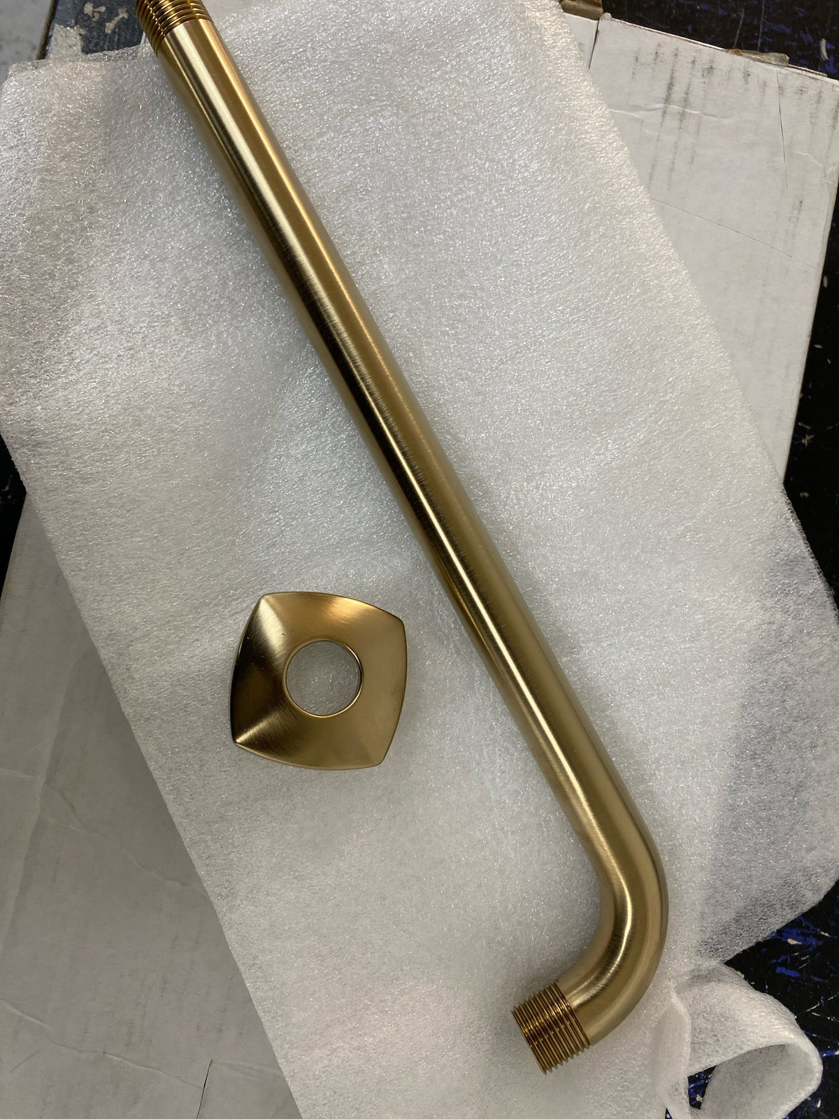 Brizo 83867-GL Allaria 13" Wall mount Shower Arm and Flange - Luxe Gold