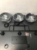 Aiwen DYJ-S443 3-Light Black Kitchen Island Linear Pendant Light Industrial Ceiling Hanging Fixture with Metal Shade