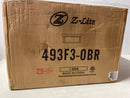 Z-Lite 493F3-OBR Clarion Flush Mount, 3-Light 180 Total Watts, Olde Brass