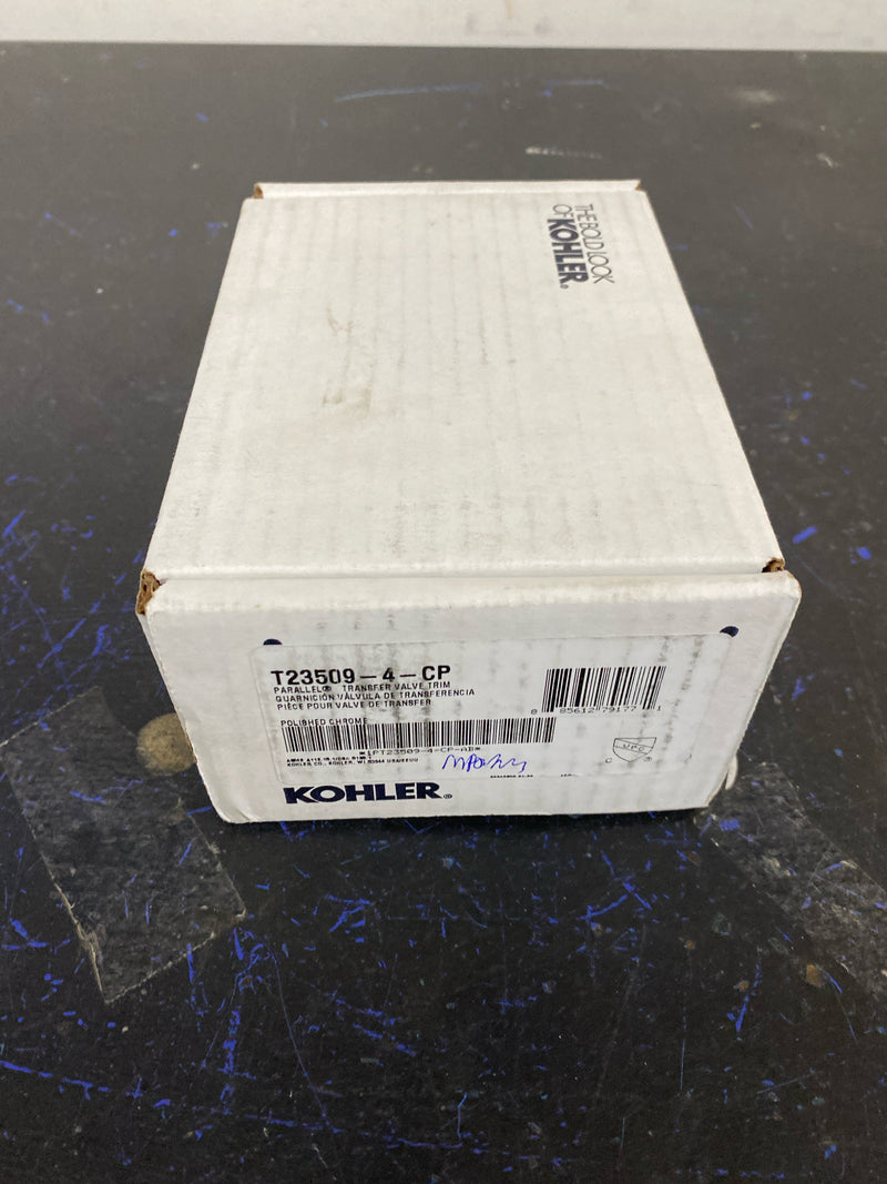 Kohler K-T23509-4-CP Parallel Transfer Valve Trim Only with Single Lever Handle - Polished Chrome