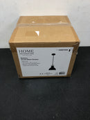 Home decorators collection RS20190724110BK Shelston 10 in. 1-Light Black Farmhouse Pendant Light Fixture with Metal Shade