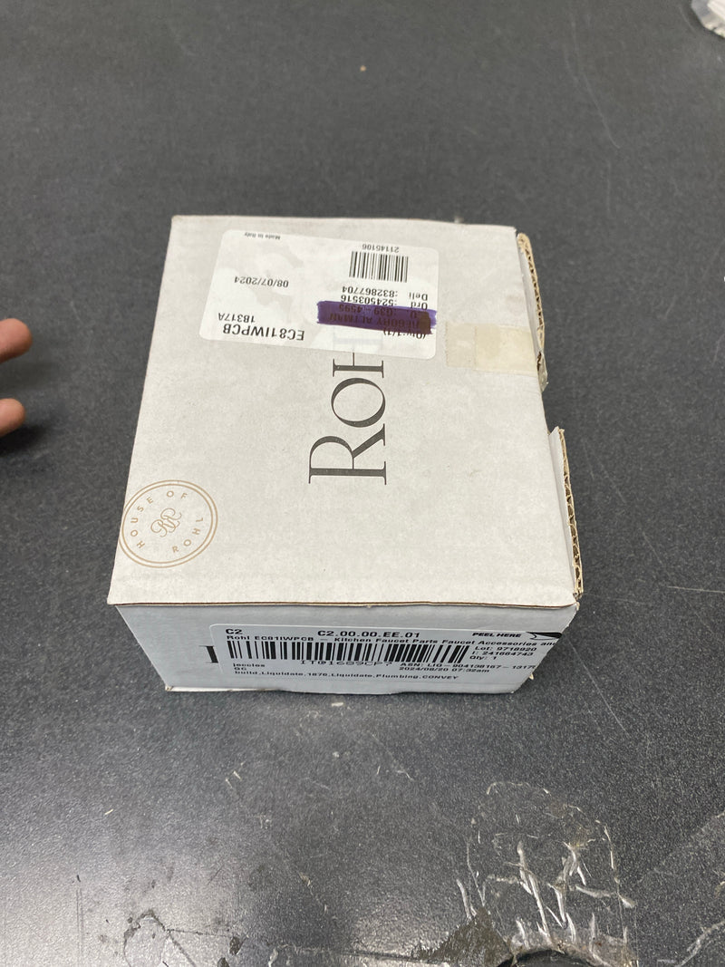 Rohl EC81IWPCB Eclissi Wheel Handle - Polished Chrome / Matte Black