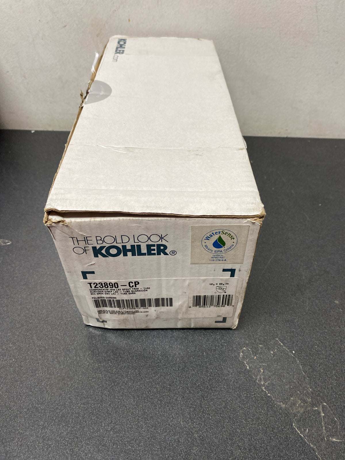 KOHLER Components Wall-Mount Bathroom Sink Faucet Spout With Tube Design 1.2 GPM