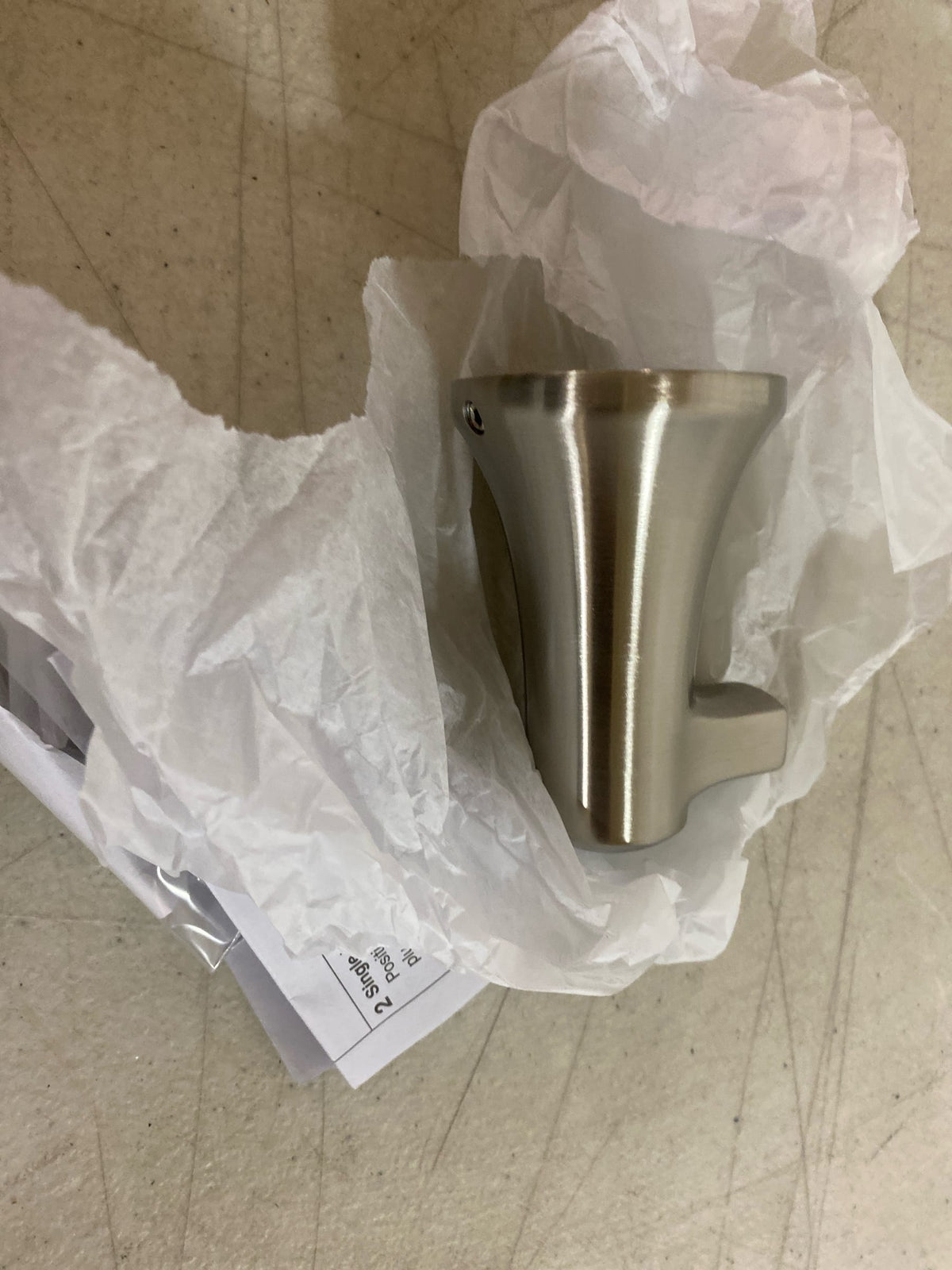 Kohler K-21956-BN Tempered Single Robe Hook - Vibrant Brushed Nickel