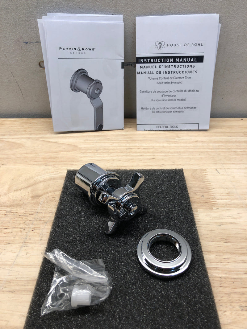 Perrin and Rowe U.TAR18W1XMAPC Armstrong Single Function Diverter Valve Trim - Less Valve - Polished Chrome