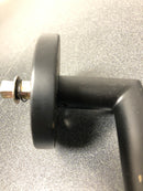 Emtek 5109STUUS19LH Stuttgart Left Handed Passage Door Lever Set with Disk Rose from the Brass Modern Collection - Flat Black