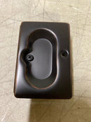 Emtek 2101US10B 3-1/2 Inch Height Passage Pocket Door Lock - Oil Rubbed Bronze