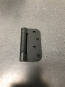 Deltana DSH4R51B 4 x 4 Ball Bearing 5/8" Radius Corner Spring Hinge - Single Hinge - Flat Black