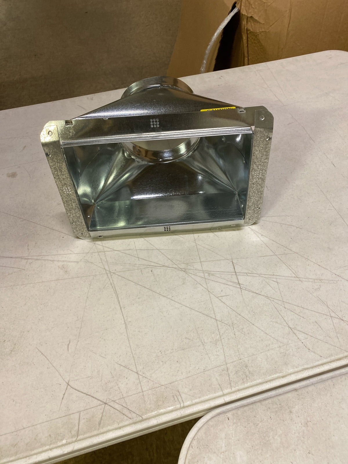 Master Flow 10 in. x 6 in. to 6 in. Universal Register Box with Flange