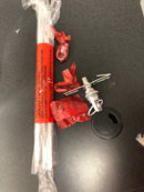 Home decorators collection HDY19558P3 Havenport 2-Light Silver Pendant with White Fabric Shade