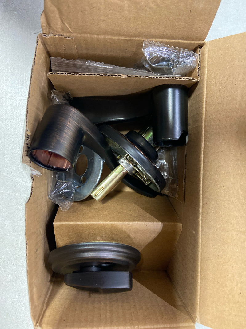 Kwikset 966BLLH-11P.UNIV Balboa Left Handed Lever Single Cylinder Interior Pack with Round Rose for Handlesets - Venetian Bronze