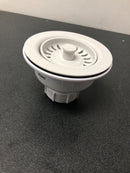 Elkay Polymer Drain Fitting for 3-1/2 in. Sink Drain Opening in White-LKQS35WH