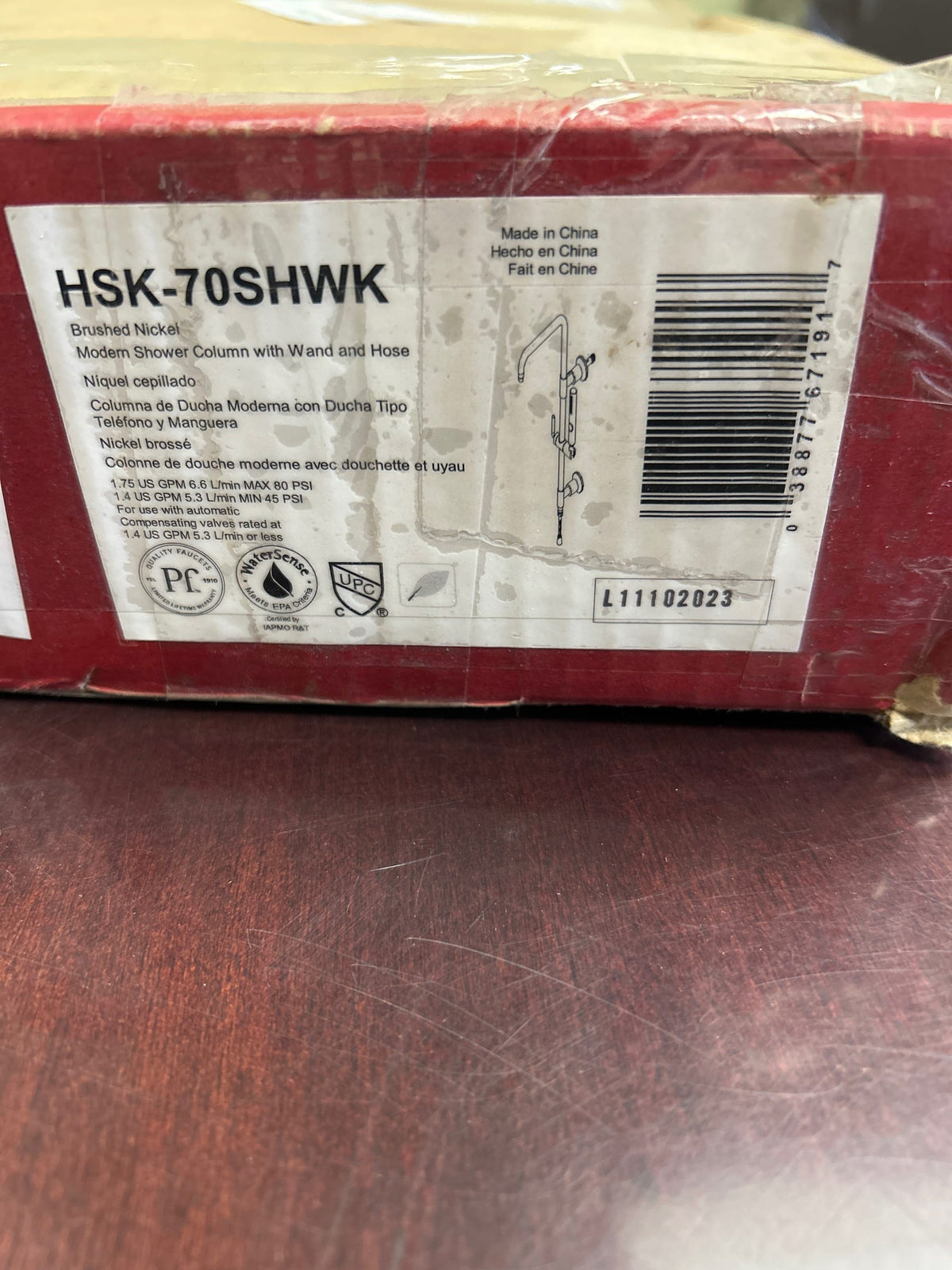 Pfister HSK-70SHWK Modern Shower Retrofit Shower with Hand Shower, Slide Bar, Shower Arm, and Hose - Brushed Nickel