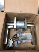 Baldwin 5286056RENT Contemporary Right Handed Single Cylinder Keyed Entry Door Lever Set with Square Rose - Satin Nickel