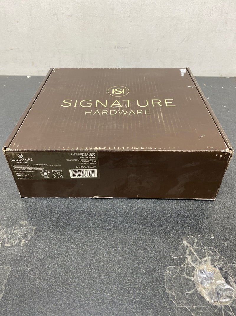 Signature Hardware 449845 Provincetown Pressure Balanced Shower Only Trim Package - Less Valve - Brushed Nickel