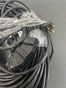 Hdx SJTW163100BLPB 100 ft. 16/3 Light Duty Indoor/Outdoor Extension Cord with Multiple Outlet Triple Tap End, Black