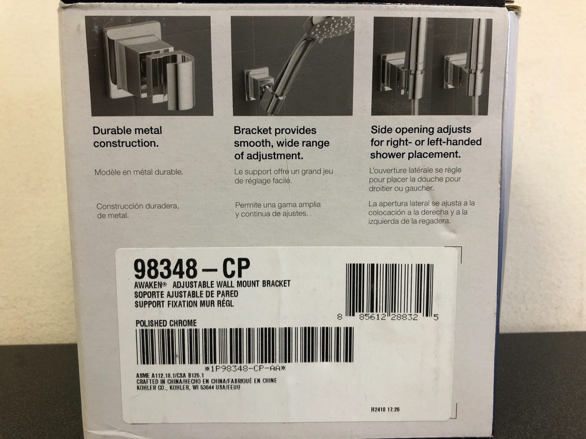 Kohler Awaken Adjustable Wall Mounted Handshower Holder