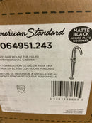 American Standard T064951.243 Contemporary Round Freestanding Tub Filler for Flash Rough-in Valve, Matte Black