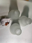 Progress Lighting P3192-09 Trinity 3 Light Bathroom Vanity Light with Etched Glass Shades - 24" Wide - Brushed Nickel