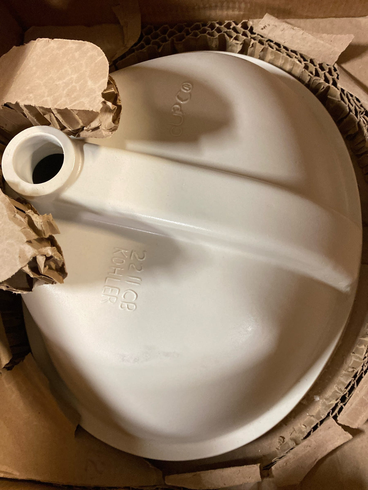 Kohler K-2211-96 Caxton 21-1/4" x 17-1/4" Undermount Bathroom Sink with Overflow - Biscuit
