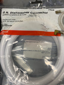 Apollo AFDWF5 3/8 in. x 3/8 in. Comp x MIP 60 in. Braided PVC Dishwasher Connector with Elbow