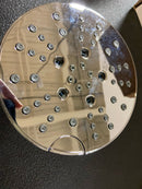 Delta 5-Setting Chrome Shower Head with H2Okinetic Spray, 6 Inch Round Shower Head, Showerheads, 1.75 GPM Flow Rate, Lumicoat Chrome 52668-PR