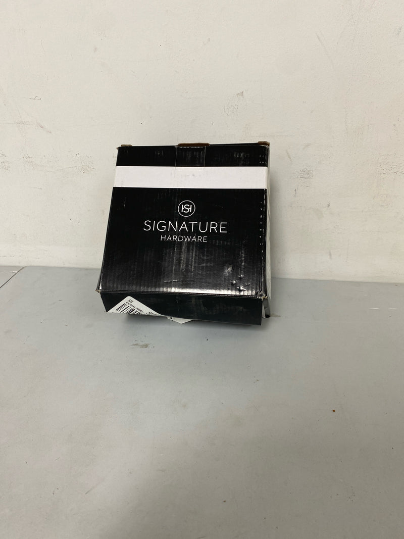 Signature Hardware 485529 PVC Cable Drain and Overflow for 17" - 22" Deep Alcove Tubs - Aged Brass