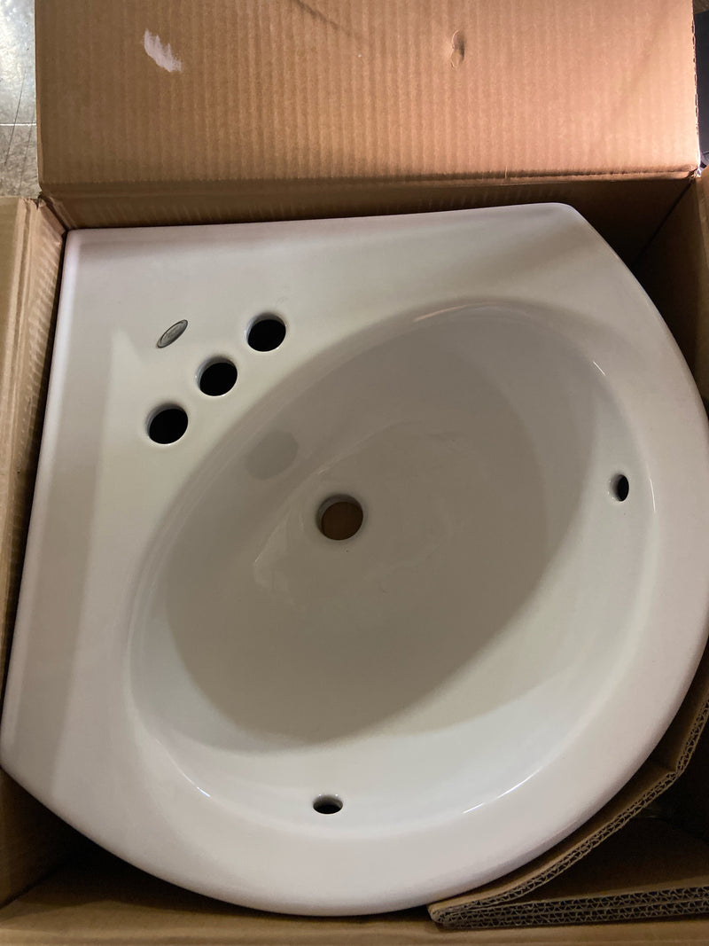 American Standard 0611004.020 Cornice 15-1/2" Wall Mounted Porcelain Bathroom Sink - White