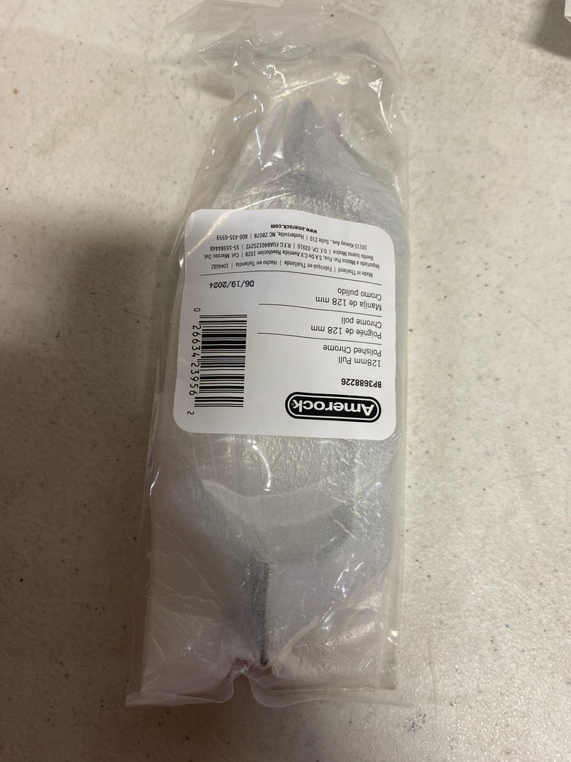 Amerock | Cabinet Pull | Polished Chrome | 5-1/16 inch (128 mm) Center-to-Center | Exceed | 1 Pack | Drawer Pull | Cabinet Handle | Cabinet Hardware