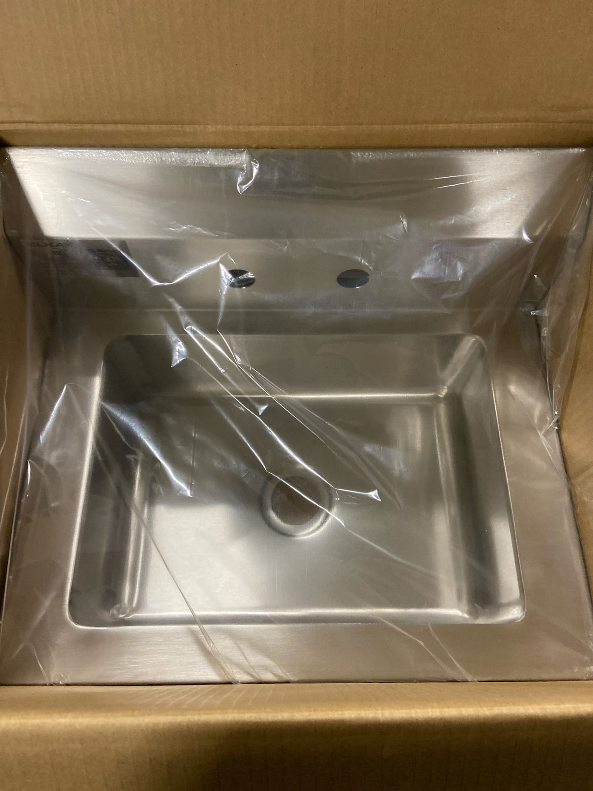 Elkay EHS-18X Hand Sink, 18X15 OA, 14X10X5 Bowl, Faucet, 18 GA 300 Series SS, NSF