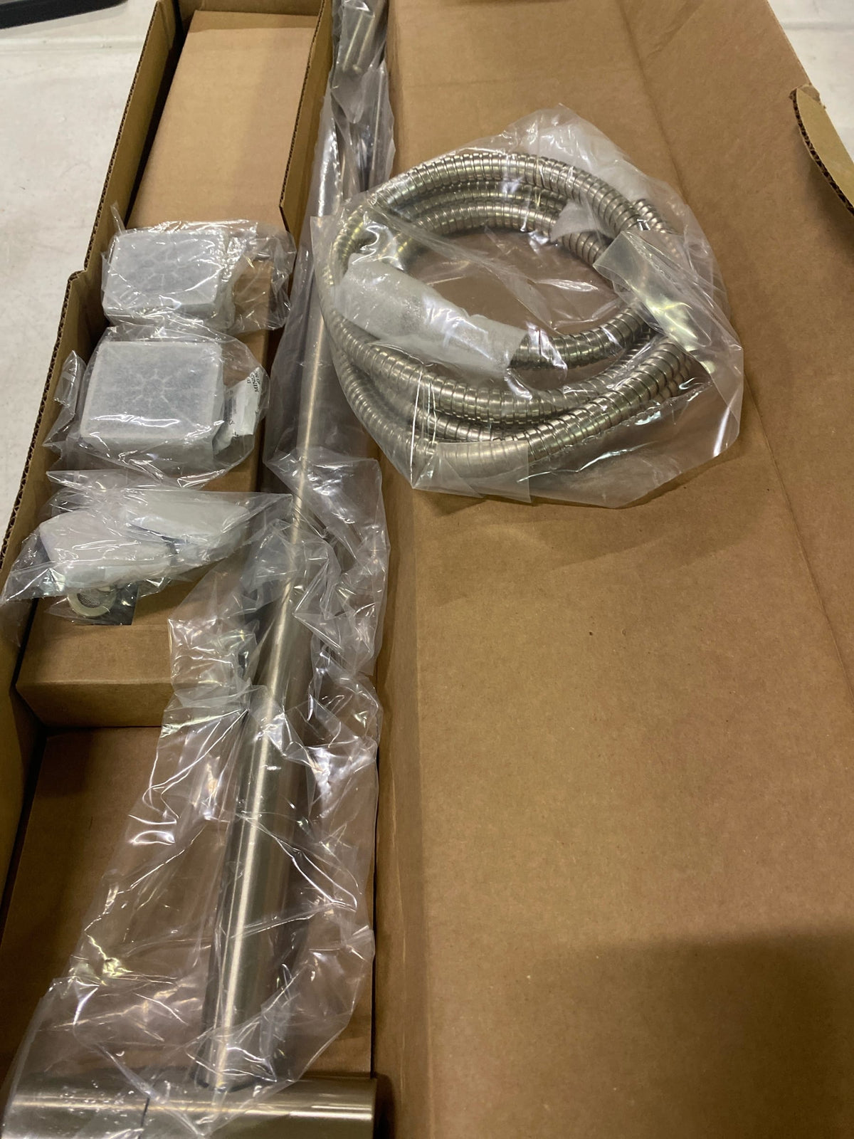Moen S3879EPBN Single Function Hand Shower Package with Hose and Slide Bar Included from the 90 Degree Collection - Brushed Nickel