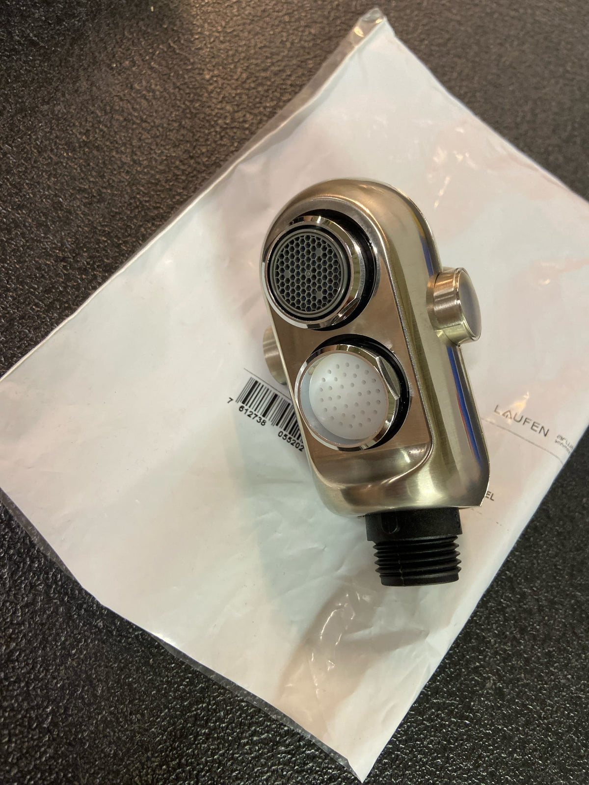 Franke 4089SN Replacement Dual Aerator Spray Head for Pull-Out Kitchen Faucet - Satin Nickel