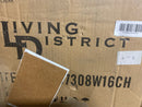 Living District Foster 2 Light Bath Sconce, Chrome/Clear - LD7308W16CH