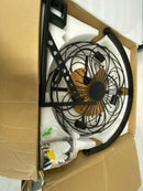 Fannehonne SF0011 20 in. Indoor Black Wall Mounted Ceiling Fan with Light and Remote for Garage Work Shop