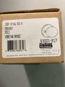 Kwikset 300P-11P Polo Privacy Door Knob Set with Round Rose - Venetian Bronze