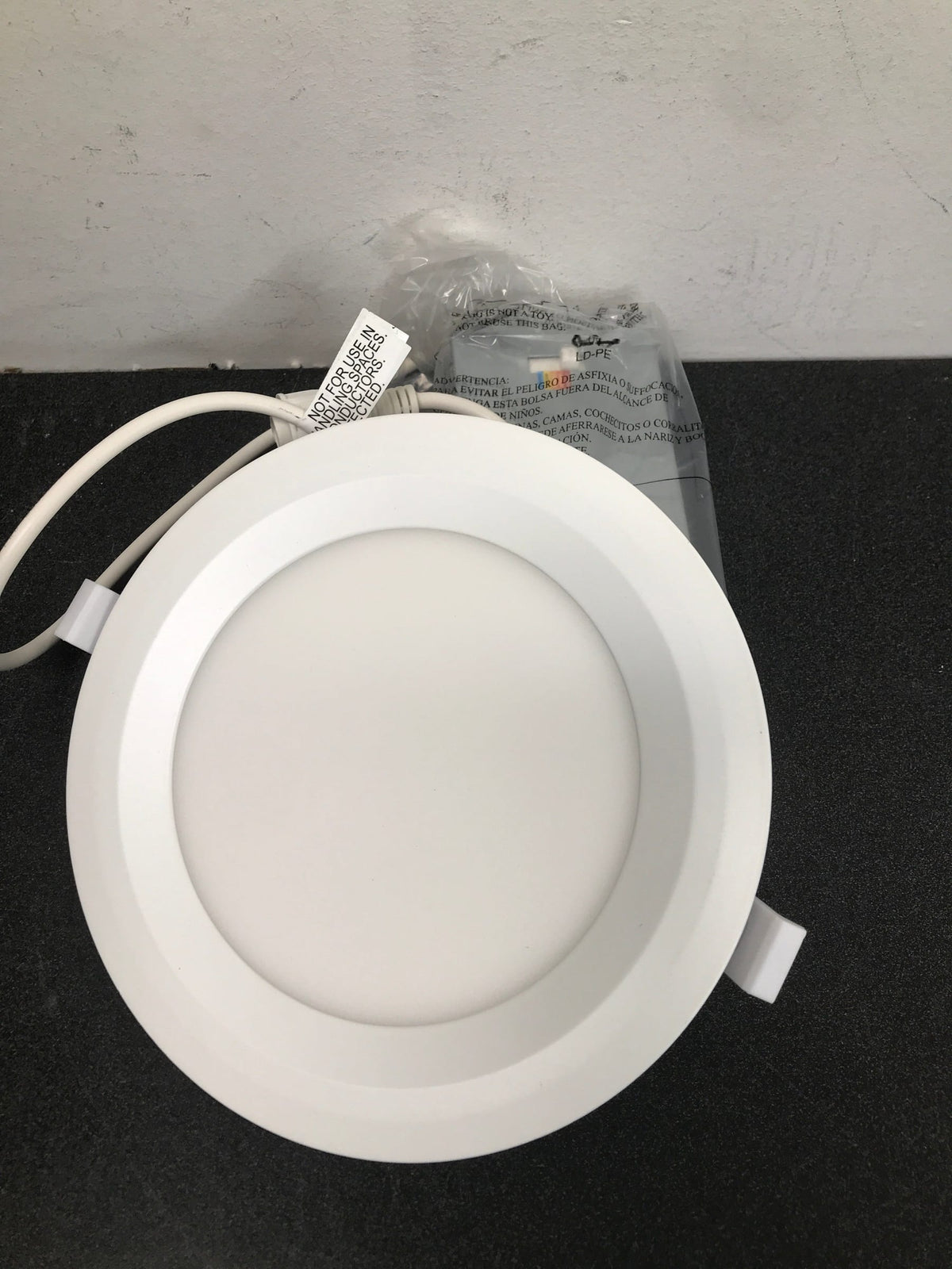 Commercial electric 53828101 6 in. Canless Adjustable CCT Integrated LED Recessed Light Trim with Night Light 900 Lumens New Construction Remodel