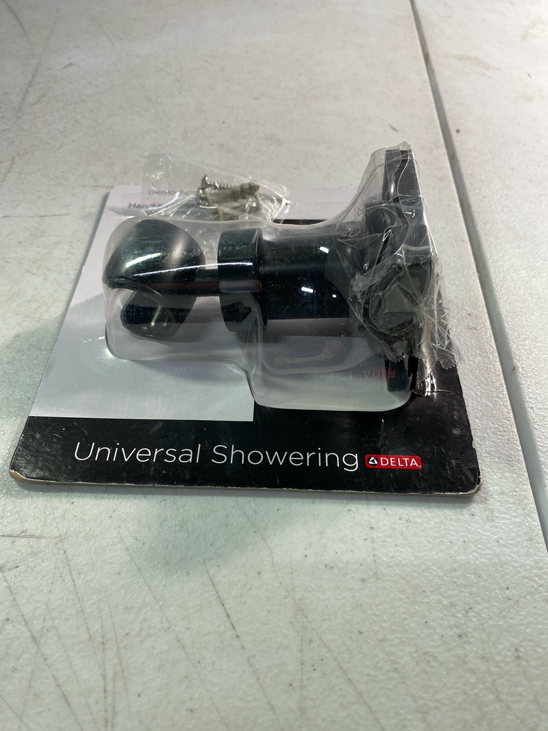 Delta U4010-BL-PK Adjustable Square Wall Mount for Hand Shower in Matte Black