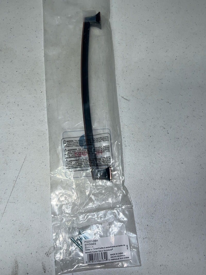 Hickory Hardware P3237-OBH Bridges 8-13/16" Center to Center Bridge Style Bold Square Cabinet Handle / Drawer Pull - Oil-Rubbed Bronze Highlighted