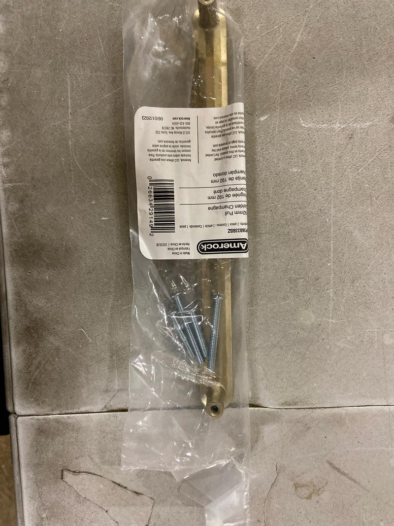 Amerock BP36833BBZ Concentric 7-9/16 Inch Center to Center Bar Cabinet Pull - Golden Champagne