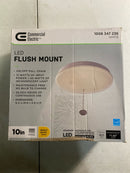 Commercial electric 564221410 10 in. White Closet Light with Pull Chain LED Flush Mount Ceiling Light 900 Lumens 4000K Bright White