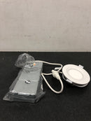 Commercial electric 53826101 3 in. Canless Integrated LED Recessed Light Trim with Night Light 550 Lumens Adjustable CCT New Construction Remodel