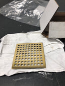 Newport Brass 233-401/03N Decorative Drains 4" Square Shower Drain Grid - Polished Brass Uncoated (Living)