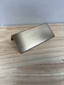 Amerock BP36573CZ Edge Pull 3-3/4 Inch Long Finger Cabinet Pull - Champagne Bronze