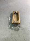 Emtek 2201TWB 4 Inch High Solid Brass Rectangular Flush Pull for Sliding Doors - Tumbled White Bronze