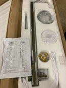 A and E Bath and Shower Milan Milan Floor Mounted Tub Filler with Built-In Diverter - Includes Hand Shower - Polished Chrome