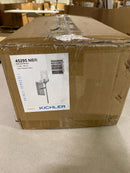 Kichler 45295NBR Alton 1-Light Natural Brass Bathroom Indoor Wall Sconce Light with Clear Seeded Glass Shade