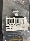 Alno A252-1-PC Cloud 1" Solid Brass Rectangular "T" Cabinet Knob - Polished Chrome